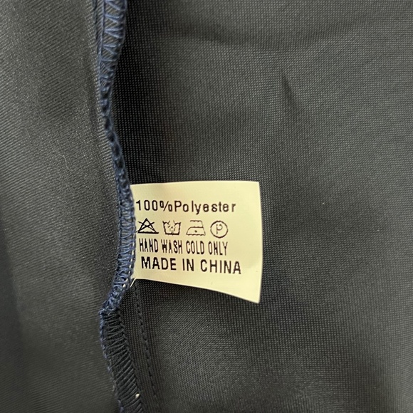 Lindy Bop Womens Dress Size XL Blue Black Polka Dot Sheer Retro 50's NWT RARE A - Picture 5 of 6